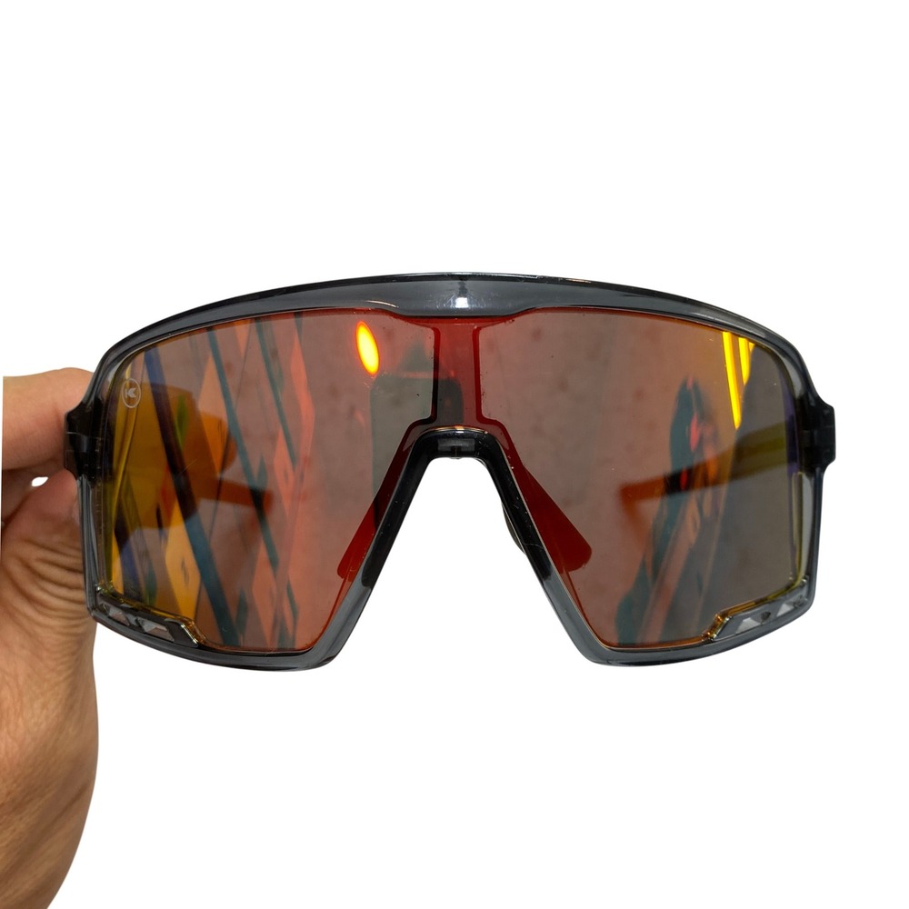 Knockaround Campeones Sunglasses Kids One Size Black Orange Mirror Shield Sport